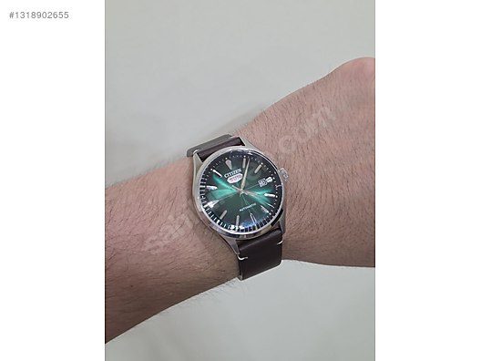 Citizen / Citizen NH 8390 Otomatik Yeşil Kadran Erkek Kol Saati on