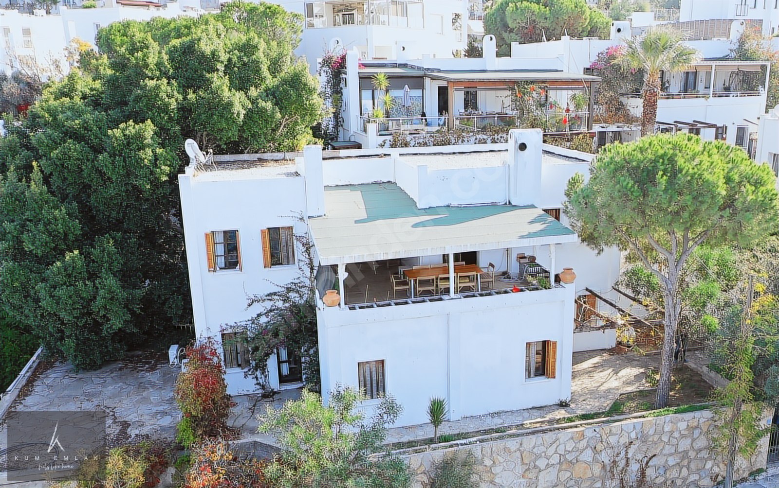 Bodrum Kumbahçe�de Satılık Kale Manzaralı Müstakil Ev Satılık