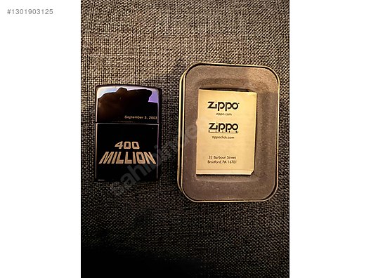 400 MILLION ライター 2003年製　zippo Zippo 400th Million Lighter 2003 - Çakmak çeşitleri alışverişte