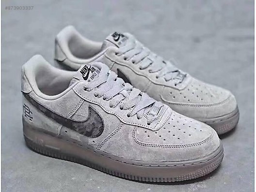 reigning champ x nike air force 1 low grey suede