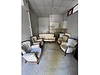 Klasik Ahşap Oymalı Salon Takımı (1 Üçlü + 4 Tekli)