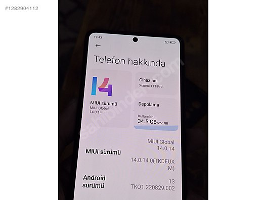 İkinci El ve Sıfır Alışveriş / Cep Telefonu & Aksesuar / Cep Telefonu / Xiaomi / Mi 11T Pro