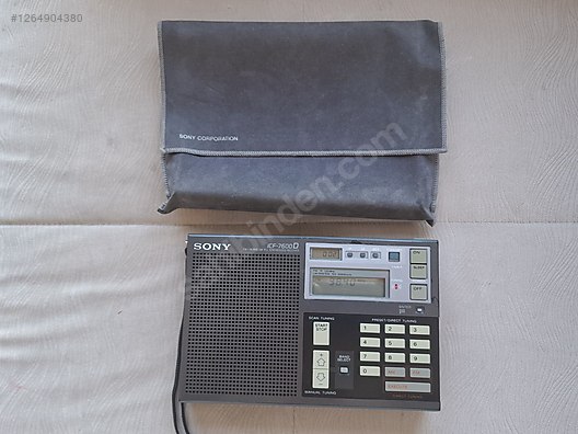 Sony Dijital Portatif Radyo - SONY ICF-7600D Dünya Radyosu