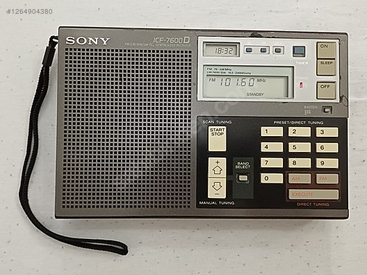 Sony Dijital Portatif Radyo - SONY ICF-7600D Dünya Radyosu
