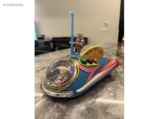 1960 modern toys moon rocket japon teneke oyuncak sahibinden.comda