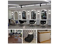 BAYAN KUAFÖRÜ 4LÜ TEZGAH KOLTUK KOMPLE SALON KURULUMU #1283905470