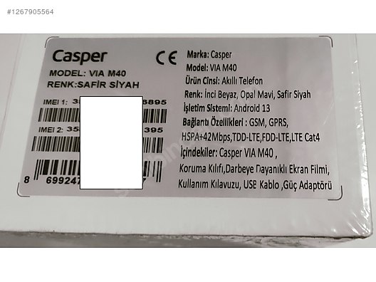 Used & Brand New Items / Cell Phones & Accessories / Cell Phones / Casper / VIA M40