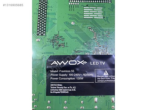 AWOX FRAMLESS F4ED5F424618 - TV Yedek Parçaları ve Televizyon