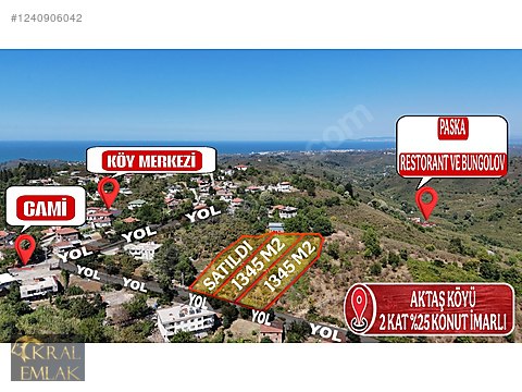 BİR AYLIK GEÇERLİ FİYAT!! 1345 M2 İMARLI SATILIK...