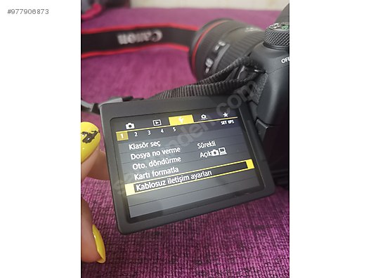 ikinci el canon eos 6d mark ii dslr fotograf makinesi sahibinden com da 977906873