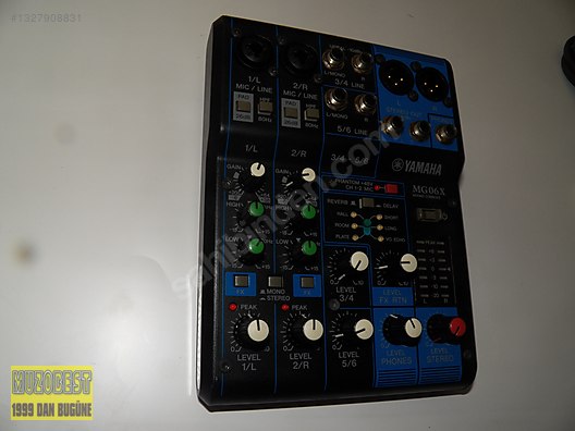YAMAHA MG06X MIXING CONSOLE , 6 Kanal Efektli Analog Mikser