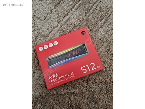 XPG Spectrix S40G 512GB RGB M.2 SSD - 5 Ay Garantili / Sağlık 99