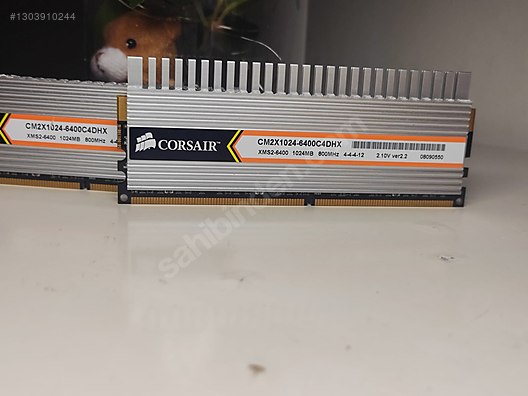ESKİ SIFIR GİBİ RAM CORSAİR XMS2-6400 DDR2 1GB sahibinden.comda
