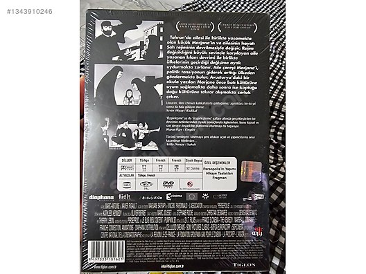 JELATİNLİ SIFIR Persepolis (Oscar Adayı) - Orijinal DVD - Yabancı