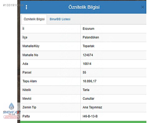 SNOWART'TAN TOPARLAK KÖYÜNDE 11 DÖNÜM TARLA - Toparlak Mah. Emlak 3