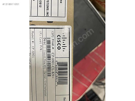 Cisco cp-6901 tek hatlı ip telefon sıfır kutulu sahibinden.comda