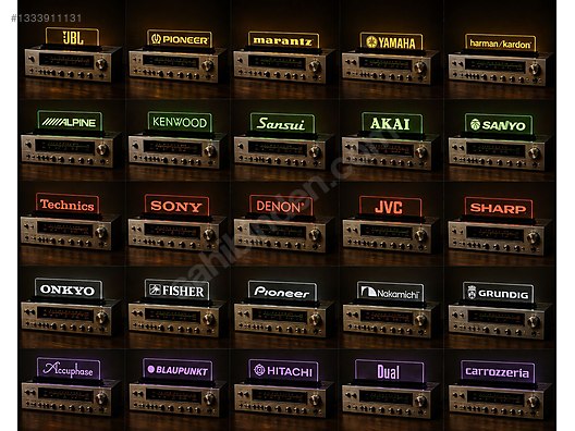 Pioneer Sony Technics Işıklı Pleksi Logo sahibinden.comda - 1333911131