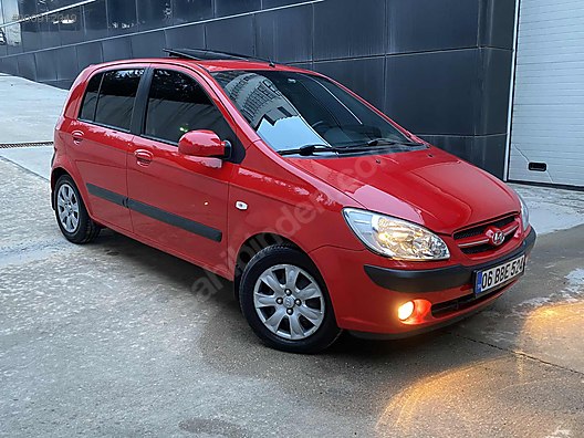 hyundai getz 1 4 dohc hy klm 2007 model en dolusu 1 4 lpgli sunrooflu kirmizi renk otomatik at sahibinden com 900912349