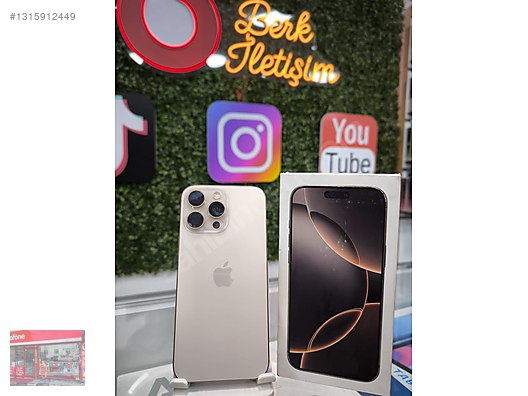 Apple / iPhone 16 Pro Max / İPHONE 16 PRO MAX 256GB SIFIR AYARINDA