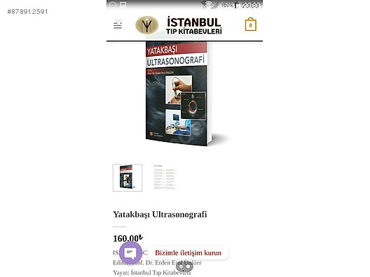 Yatakbasi Ultrasonografi Yeni Basim Orjinal Sifir Urun Sifir Saglik Tip Kitaplari Sahibinden Com Da 878912591