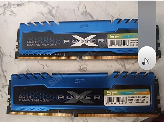 DDR4 2x8 gb ram bellek 3600mhz CL18 (SPOWER) on sahibinden.com