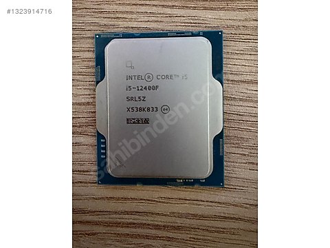 Intel Core i5 12400F Soket 1700 12. Nesil 2.50GHz 18MB Önbellek