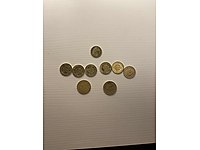 ALTIN RENKLİ 1AD 5KURUŞ 6AD 10KURUŞ 2AD 25KURUŞ #1283915268