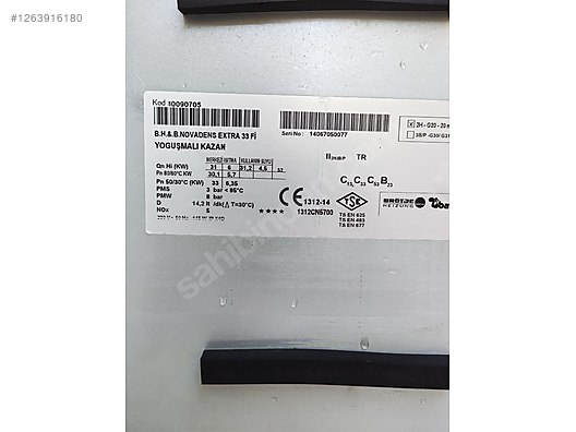 NAOページ Baymak Novadens Extra 33Fİ sahibinden.comda - 1263916180