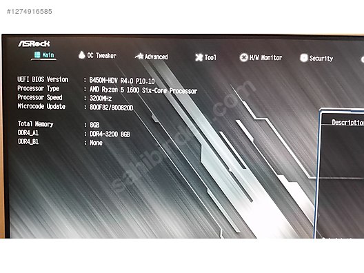 Masaüstü Bilgisayar - Anakart ASROCK B450M-HDV R4.0 DDR4 M.ATX SOKET AM4 AMD M2 ANAKART Anakart Anakart