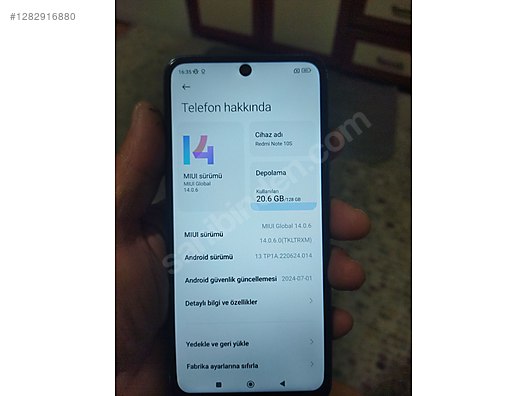 İkinci El ve Sıfır Alışveriş / Cep Telefonu & Aksesuar / Cep Telefonu / Xiaomi / Redmi Note 10S
