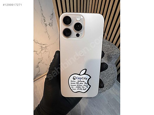 Apple / iPhone 16 Pro Max / IPHONE 16 PRO MAX 256GB PIL 100% TR