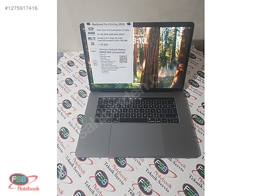 Apple Macbook / MacBook Pro Retina 15'' A1990 2018 i9 2.9GHz 32GB
