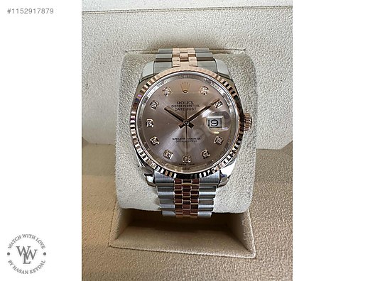 Datejust rose gold clearance diamond