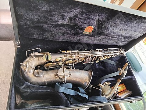 Buscher amerika üretimi gumus kaplama alto saksafon