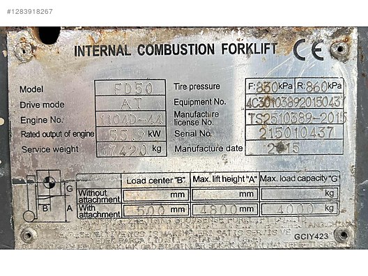 Machinery / Industrial / Carrying & Stacking Equipment / Forklifts / For Sale / YGS