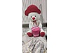 80 cm sıfır kutulu şapkalı pabyonlu peluş ayıcık
