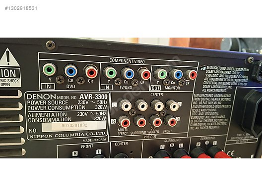 Denon / DENON AVR 3300 / TAMİRSİZ / VİDEOLU İLAN on sahibinden.com