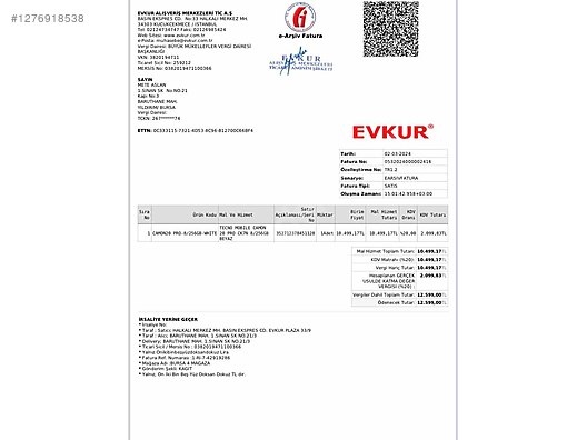 İkinci El ve Sıfır Alışveriş / Cep Telefonu & Aksesuar / Cep Telefonu / Tecno / Camon 20