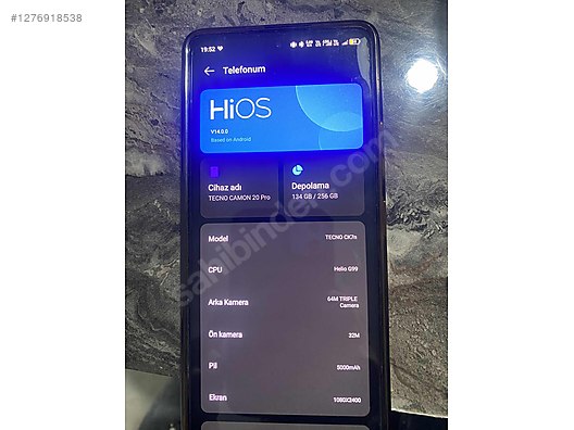 İkinci El ve Sıfır Alışveriş / Cep Telefonu & Aksesuar / Cep Telefonu / Tecno / Camon 20