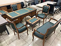 HETTA OFİS'MDF KAPLAMALI LÜKENS MAKAM TAKIM+LÜKENS KOLTUK TAKIMI #1283919060