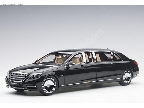 【激レア】Mercedes-Benz S-Class Pullman 1:18 1:18 Ölçek Mercedes-Benz Maybach S600 Pullman - Autoart on
