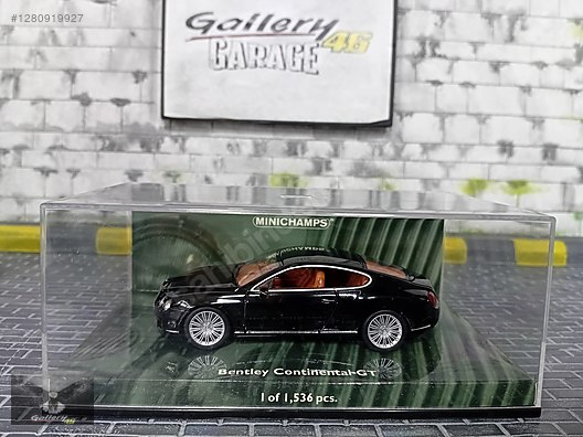 Miniature Bentley Continental GTC - Minichamps 1/43 - Gris Métal Réf BL907 - Occasion