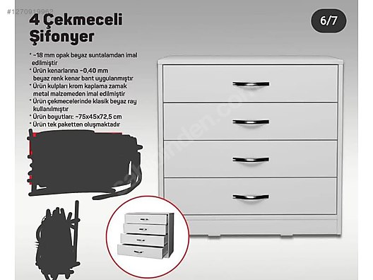 İkinci El ve Sıfır Alışveriş / Ev Dekorasyon / Mobilya / Yatak Odası / Şifonyer