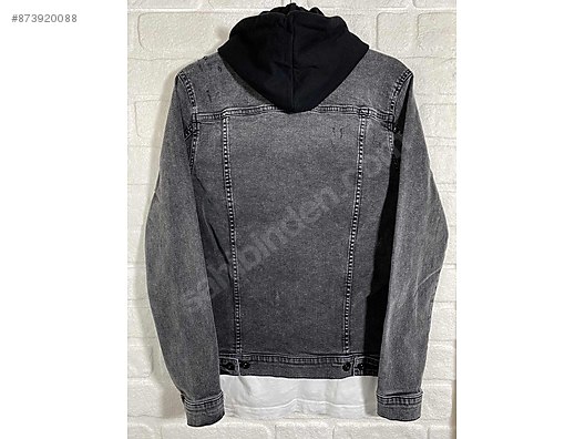Haki Erkek Klasik Yaka Jean Ceket 8kam21345bw886 Koton