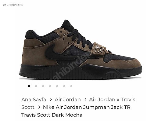 Nike Air Jordan Jumpman Jack TR Travis Scott Dark Mocha on