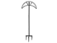 Metal Su Hortumu Tutucu Bahçe için Üç Ankraj Uçlu 38x14x103 cm