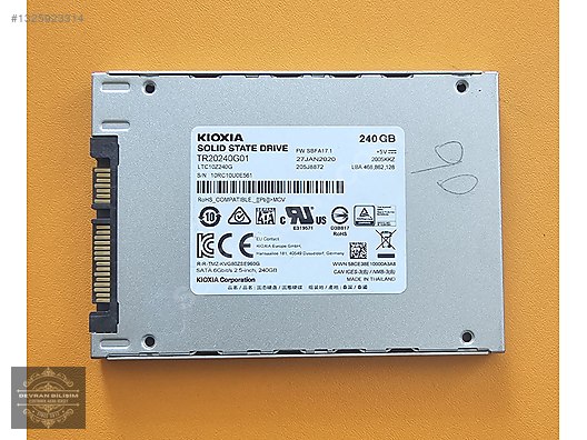 KIOXIA 240GB SATA SSD DİSK sahibinden.comda - 1325923314