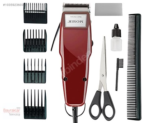 Moser 1400 Mini Hair Clipper Professional Barber Classic Corded Red
