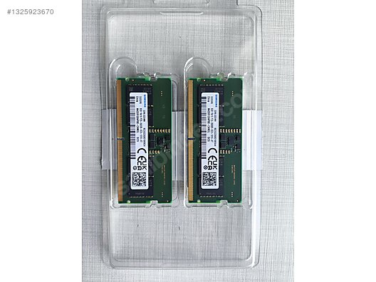 sıfır Samsung 2×8 ( 16) GB ddr5 5600 MHz sodimm Notebook ram