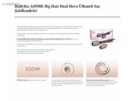 İkinci El ve Sıfır Alışveriş / Kişisel Bakım & Kozmetik / Saç Bakımı / Şekillendirme / Şekillendirici